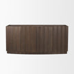 Mercana Swanson Dark Brown Wooden Scalloped Sideboard