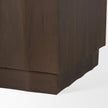 Mercana Swanson Dark Brown Wooden Scalloped Sideboard
