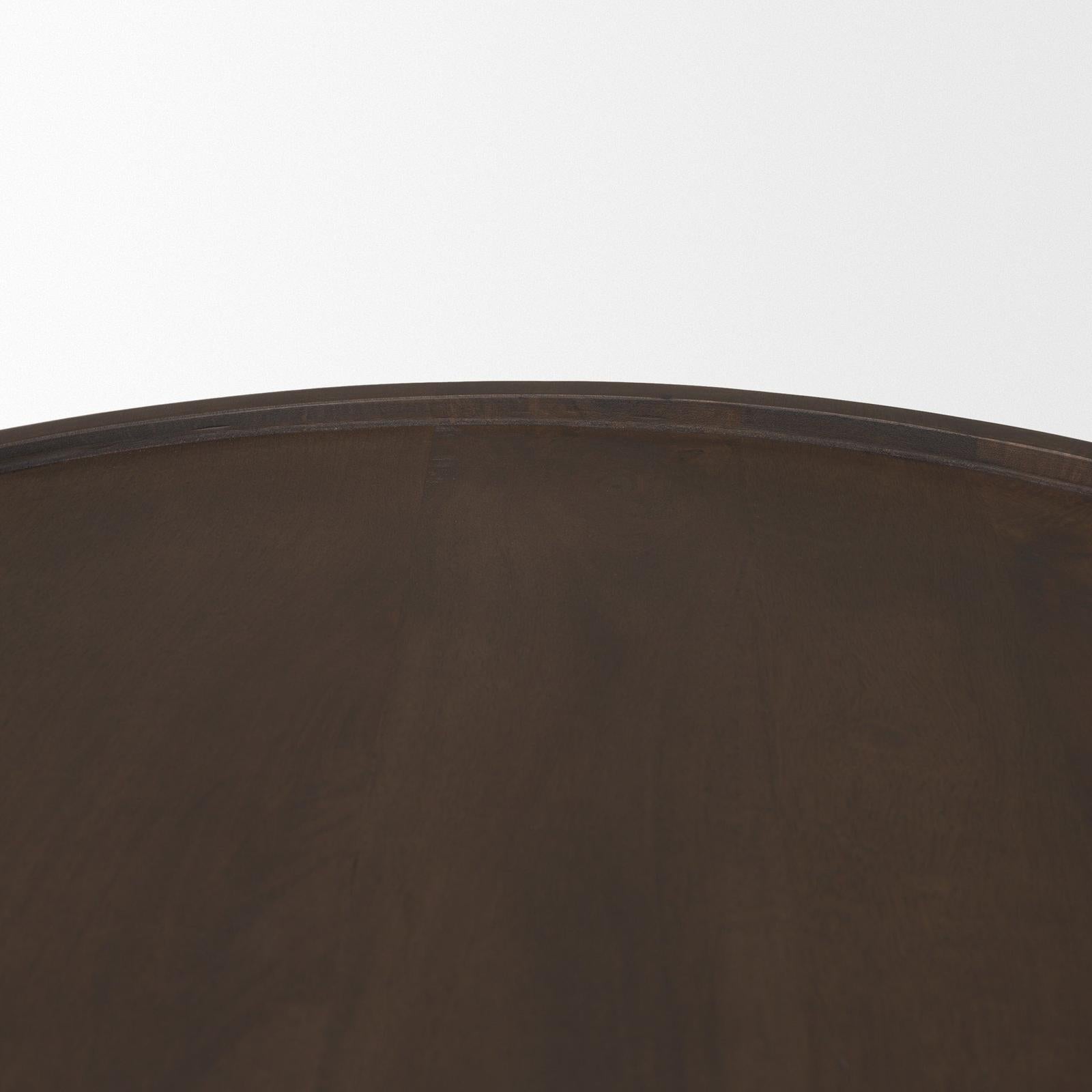 Mercana Takoda Wood Tapered Drum Nesting Coffee Tables