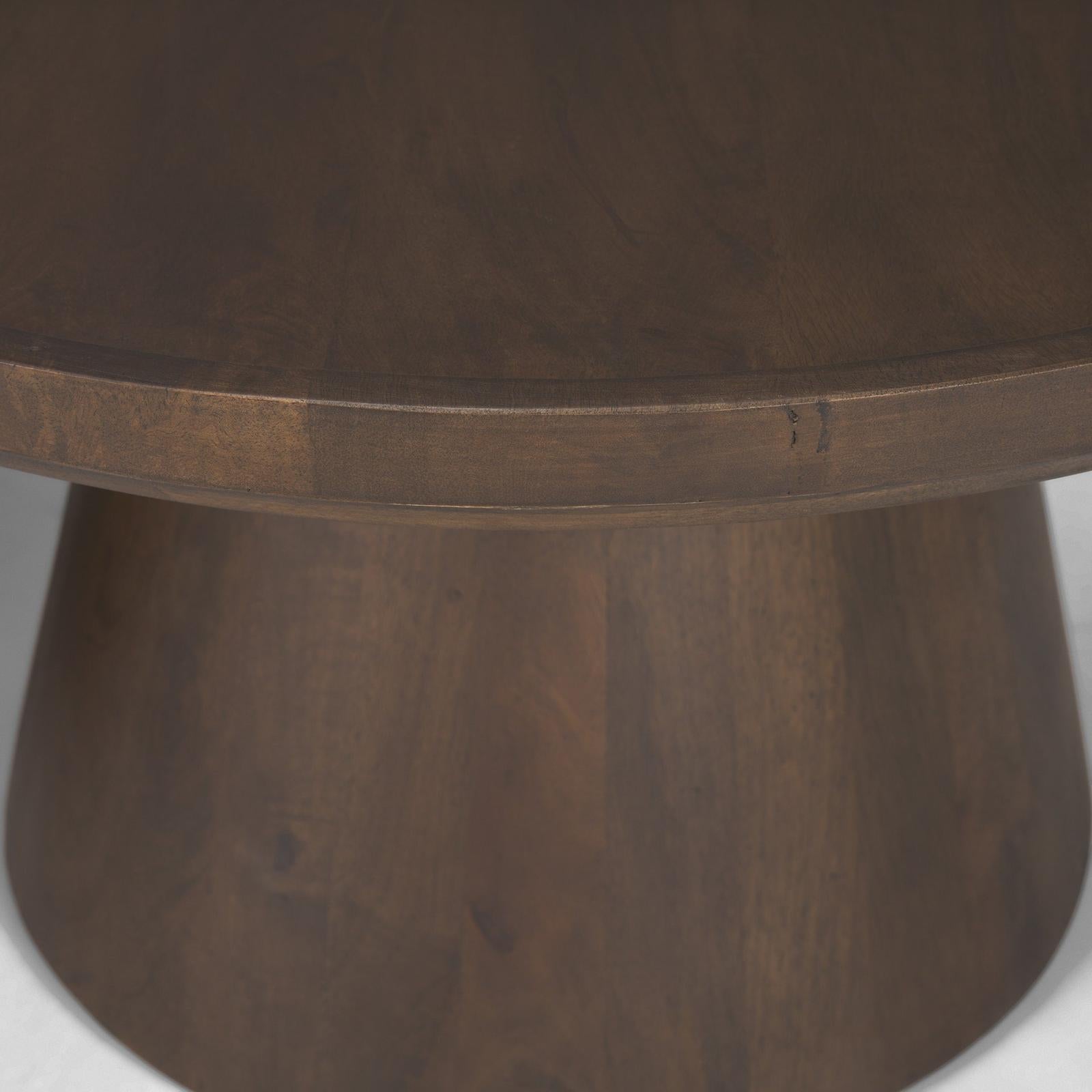 Mercana Takoda Wood Tapered Drum Nesting Coffee Tables