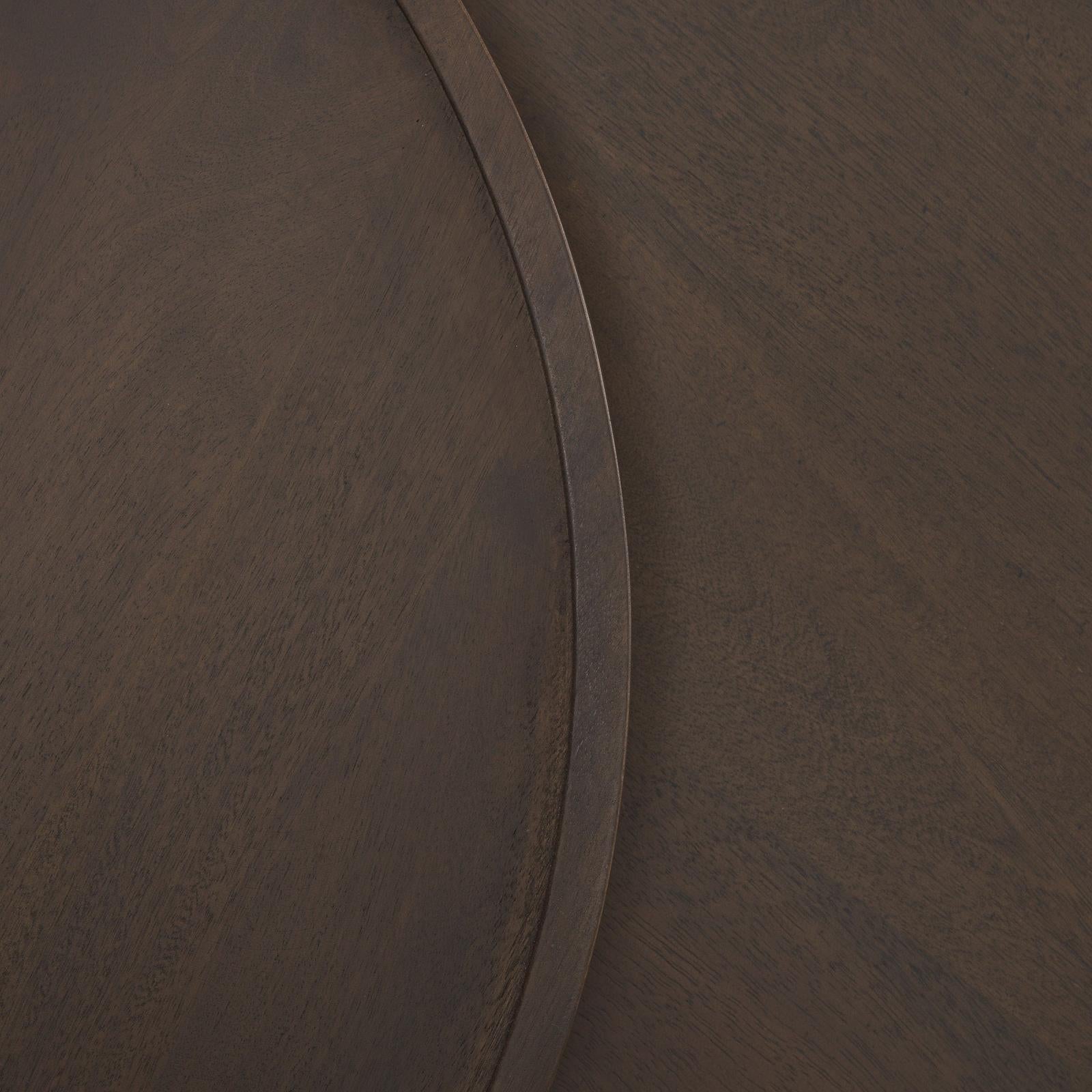 Mercana Takoda Wood Tapered Drum Nesting Coffee Tables