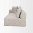 Mercana Warner Left Arm 3 Seater Gray Performance Fabric w/ Ash Wood Sofa