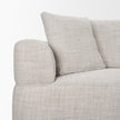 Mercana Warner Left Arm 3 Seater Gray Performance Fabric w/ Ash Wood Sofa