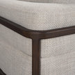 Mercana Warner Left Arm 3 Seater Gray Performance Fabric w/ Ash Wood Sofa