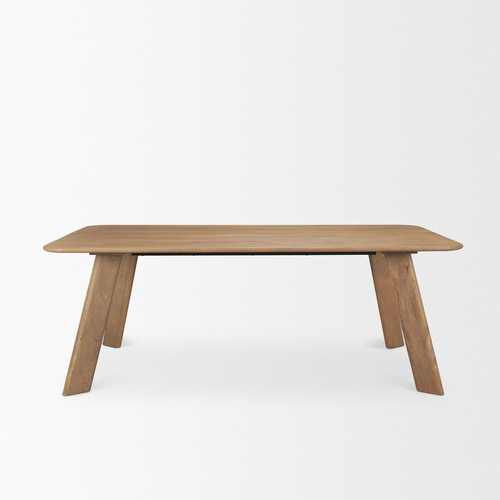 Mercana Welborn  Wood Rectangular Dining Table