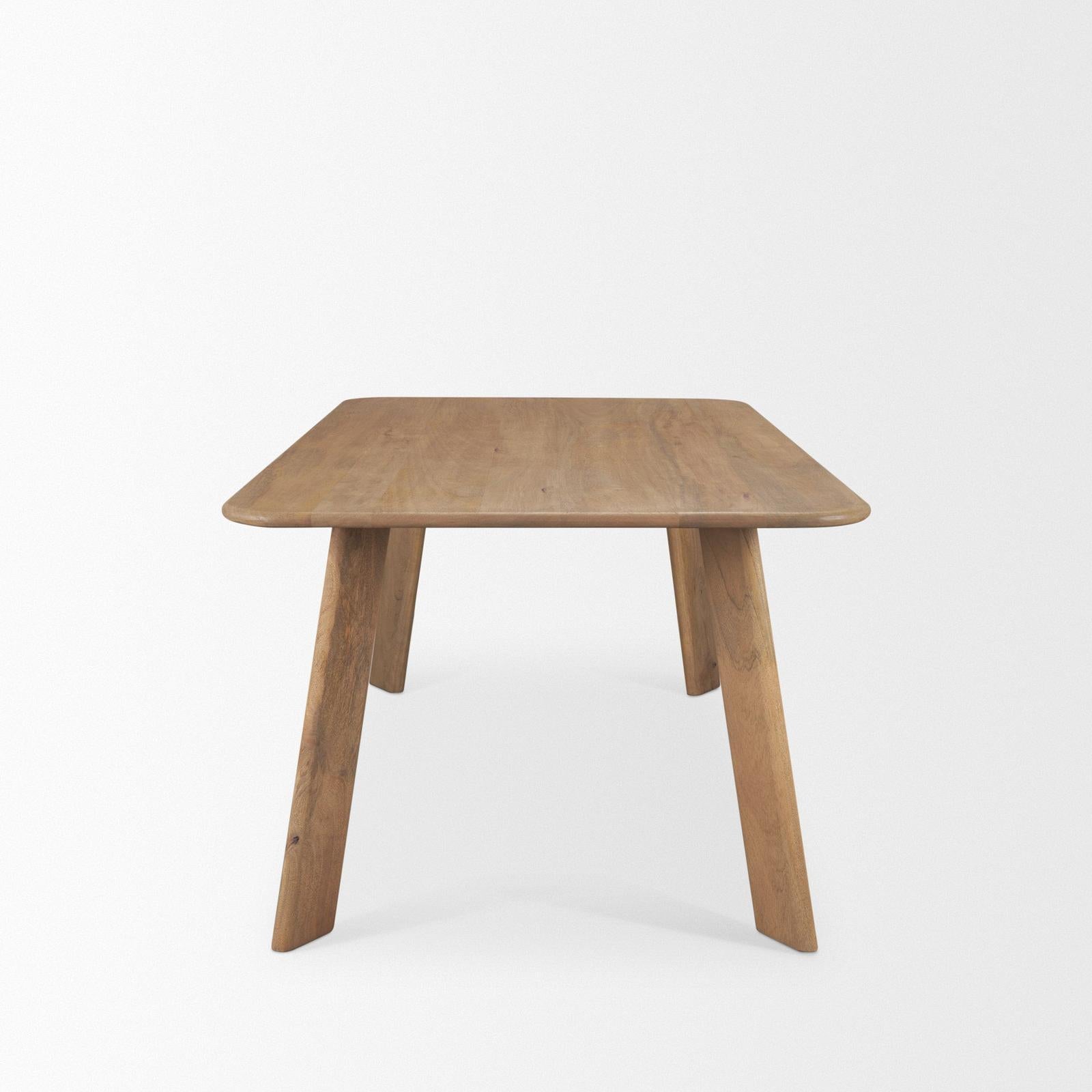 Mercana Welborn  Wood Rectangular Dining Table