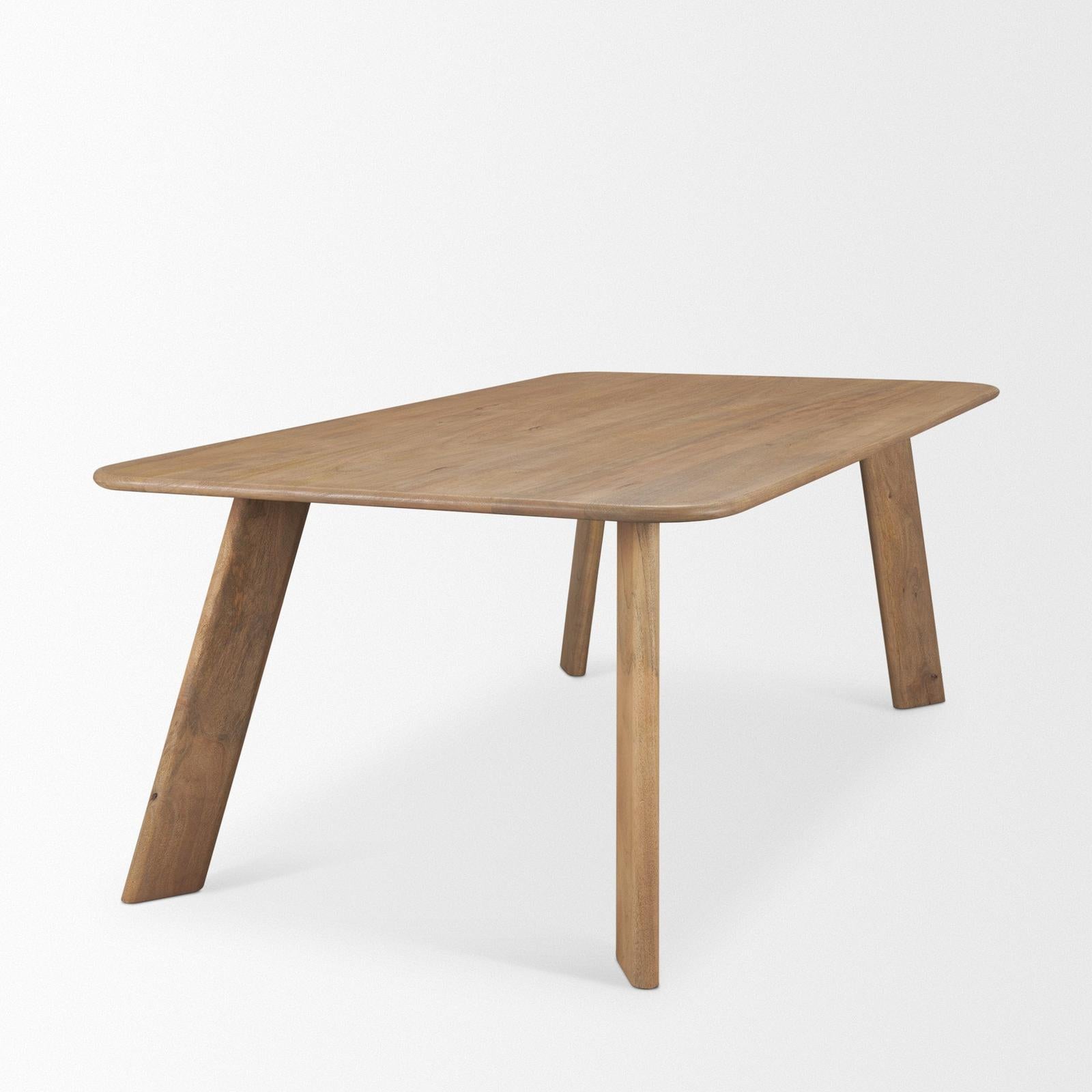 Mercana Welborn  Wood Rectangular Dining Table