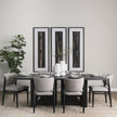 Mercana Tarro Wood w/ Geometrical Base Dining Table