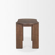 Mercana Sohan Dark Brown Elm Wood Oblong Desk