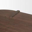Mercana Sohan Dark Brown Elm Wood Oblong Desk