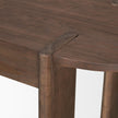 Mercana Sohan Dark Brown Elm Wood Oblong Desk