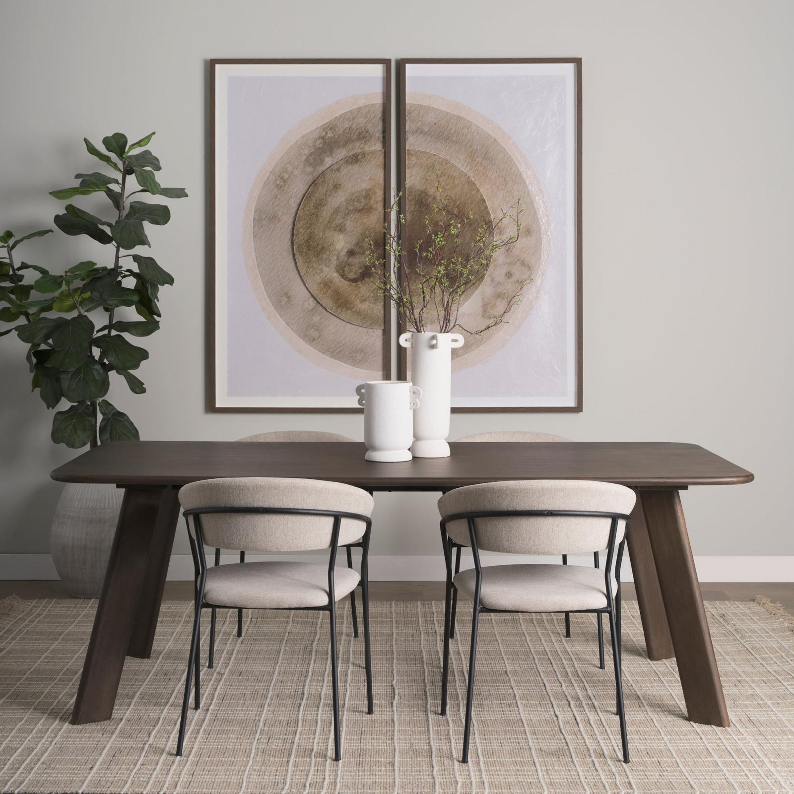 Mercana Carolyn Dining Chair Matte Black Metal
