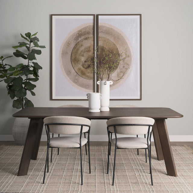 Mercana Welborn  Wood Rectangular Dining Table