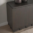 Mercana Wagner Dark Brown Wood w/ Arched Design Accent Cabinet