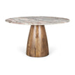 Mercana Allyson Pink Marble Top Dining Table