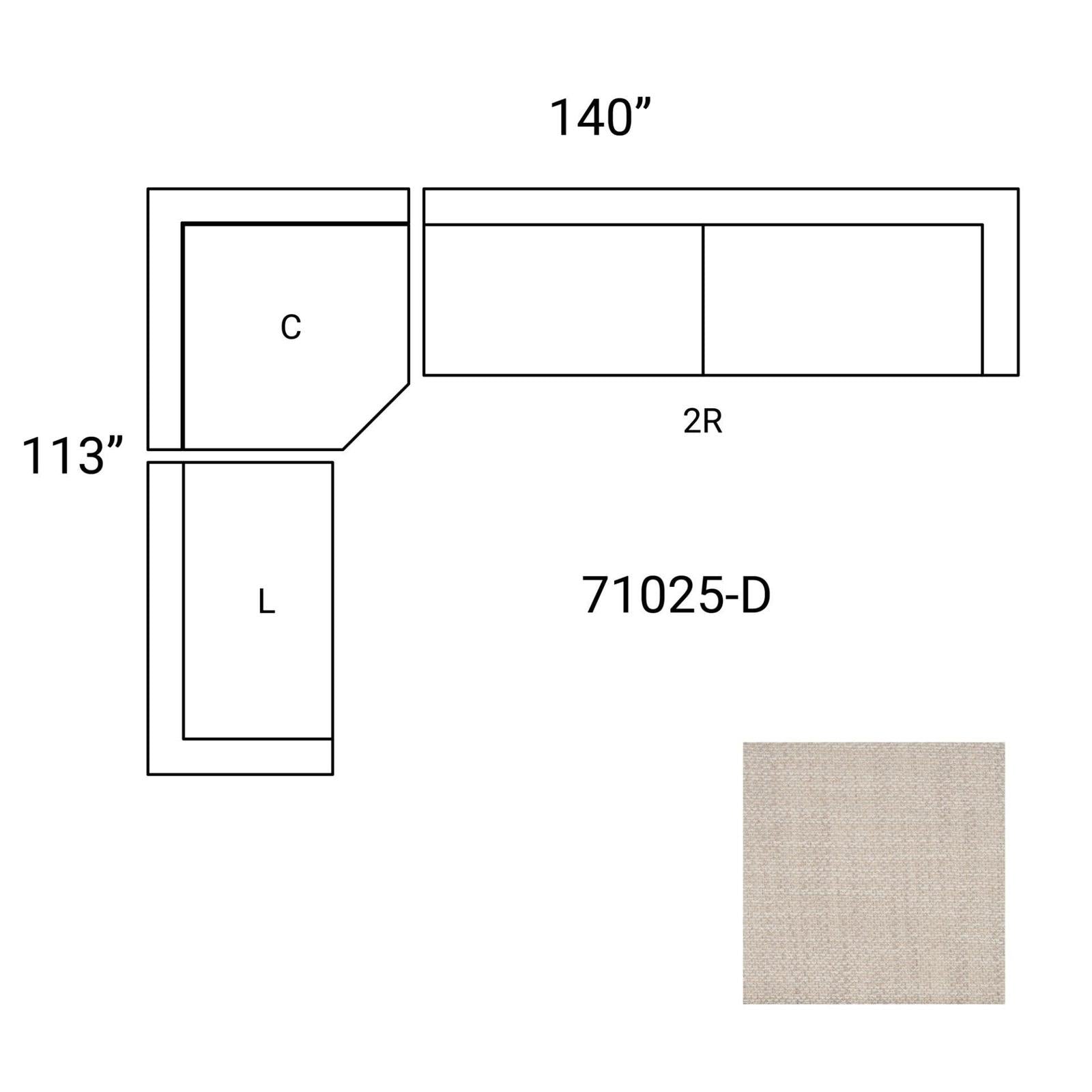 Mercana Warner 3 Piece Sofa Set w/Corner Piece Clearance