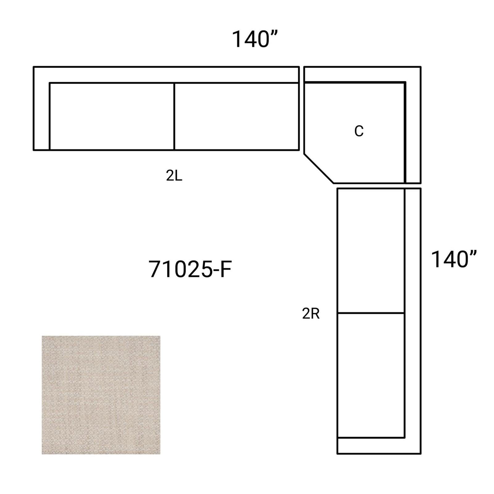 Mercana Warner 3 Piece Sofa Set w/Corner Piece Clearance