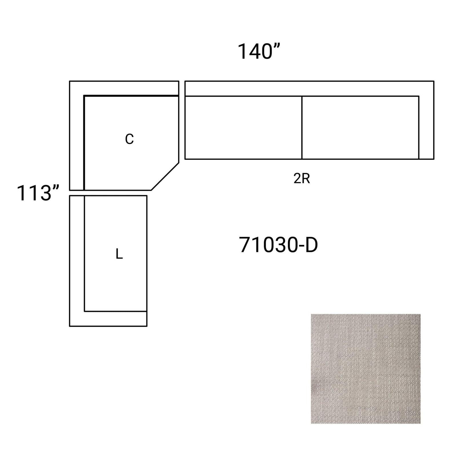 Mercana Warner 3 Piece Sofa Set w/Corner Piece Clearance