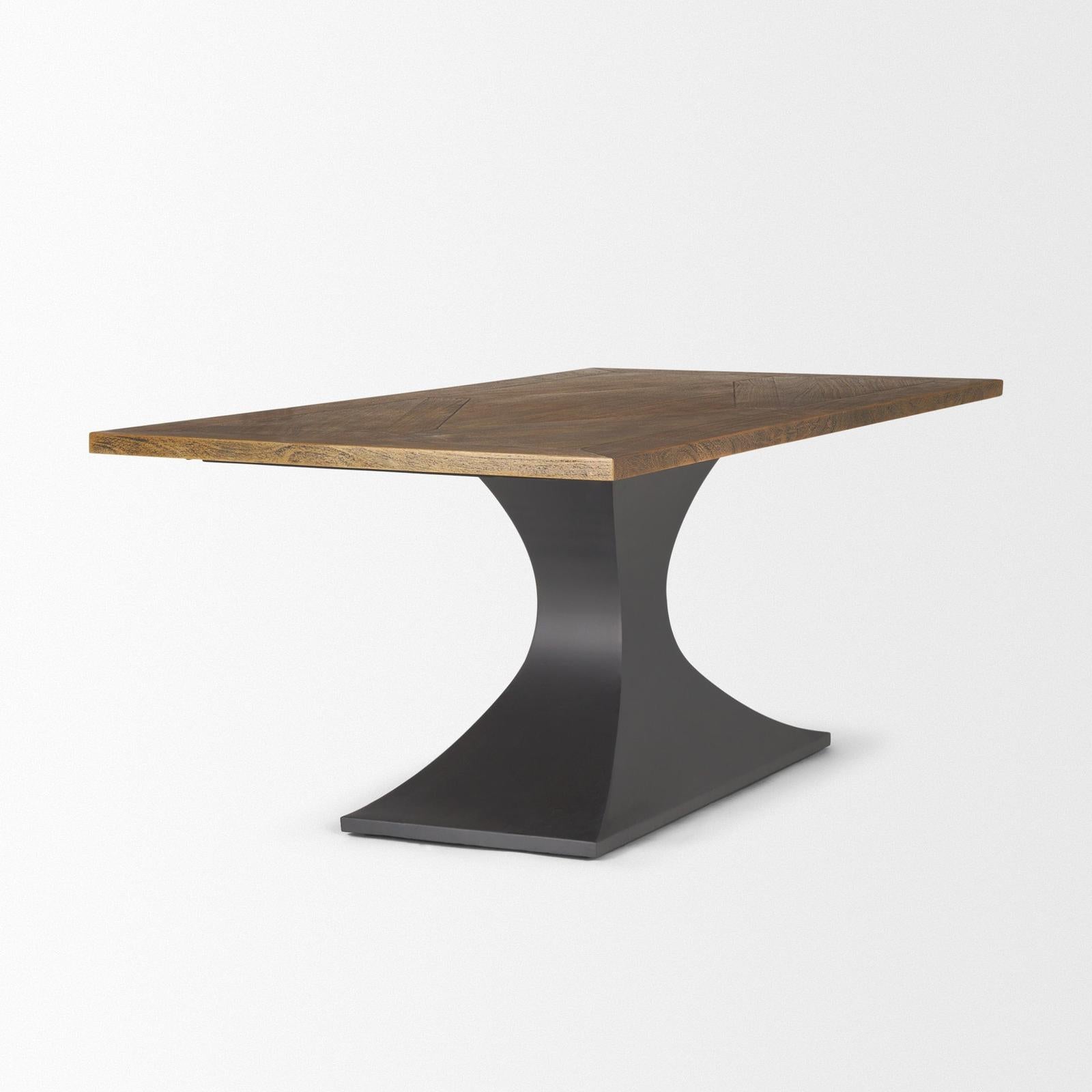 Mercana Maxton Gunmetal Base Dining Table