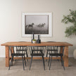Mercana Stetson Rectangular Natural Brown Wood Dining Table