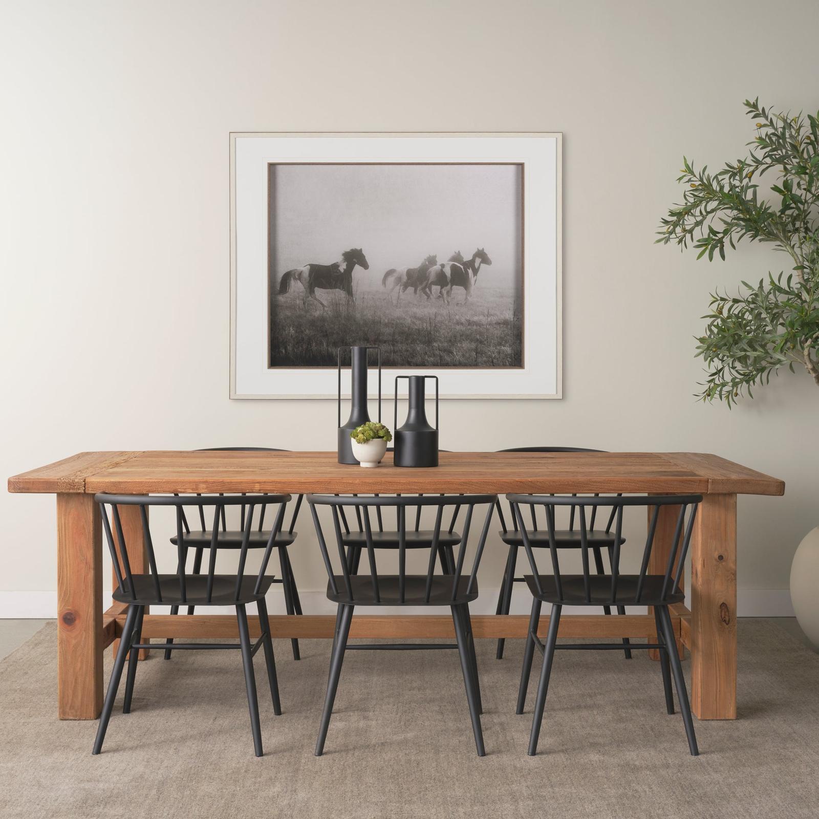 Mercana Stetson Rectangular Natural Brown Wood Dining Table