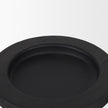 Mercana Wanda Matte Black Wood Pillar Candle Holders - Set of 2 Clearance