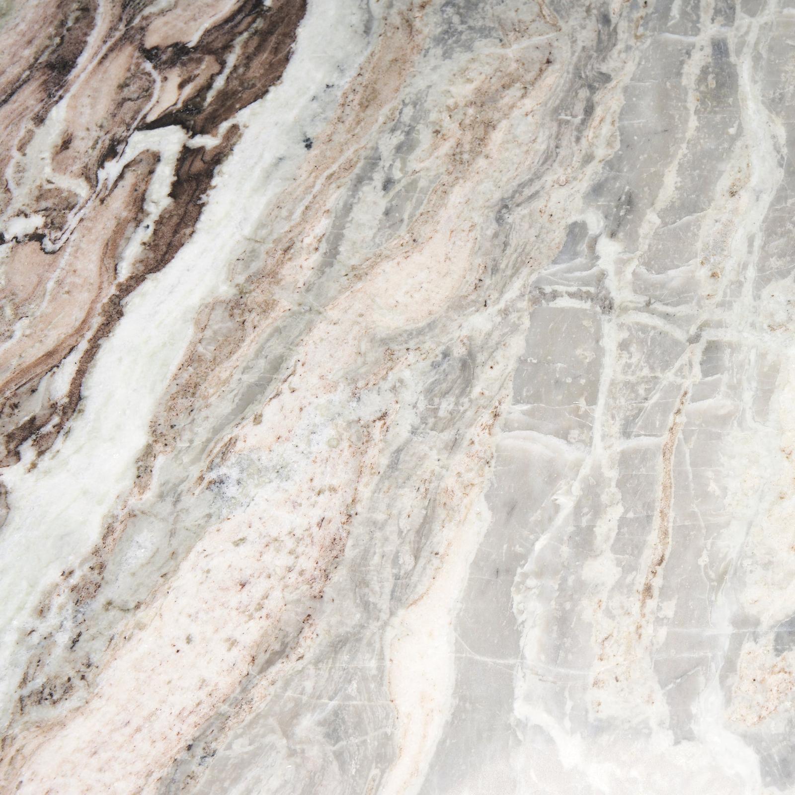 Mercana Allyson Pink Marble Top Dining Table