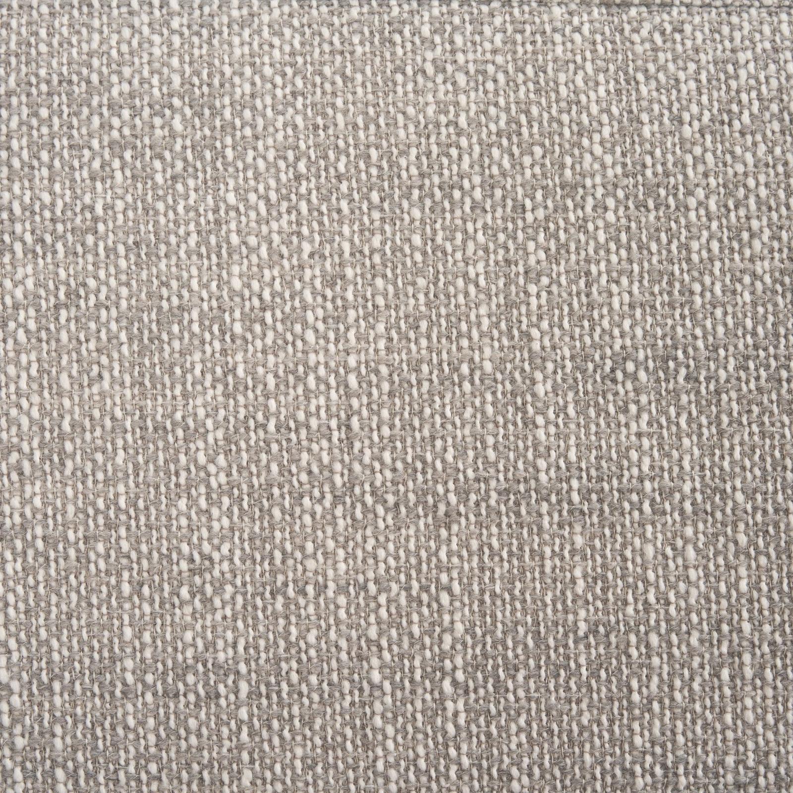 Mercana Siren Gray Fabric w/ Dark Brown Wood Oblong Bench