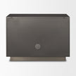 Mercana Roxdale Acid Washed Iron Metal Accent Cabinet