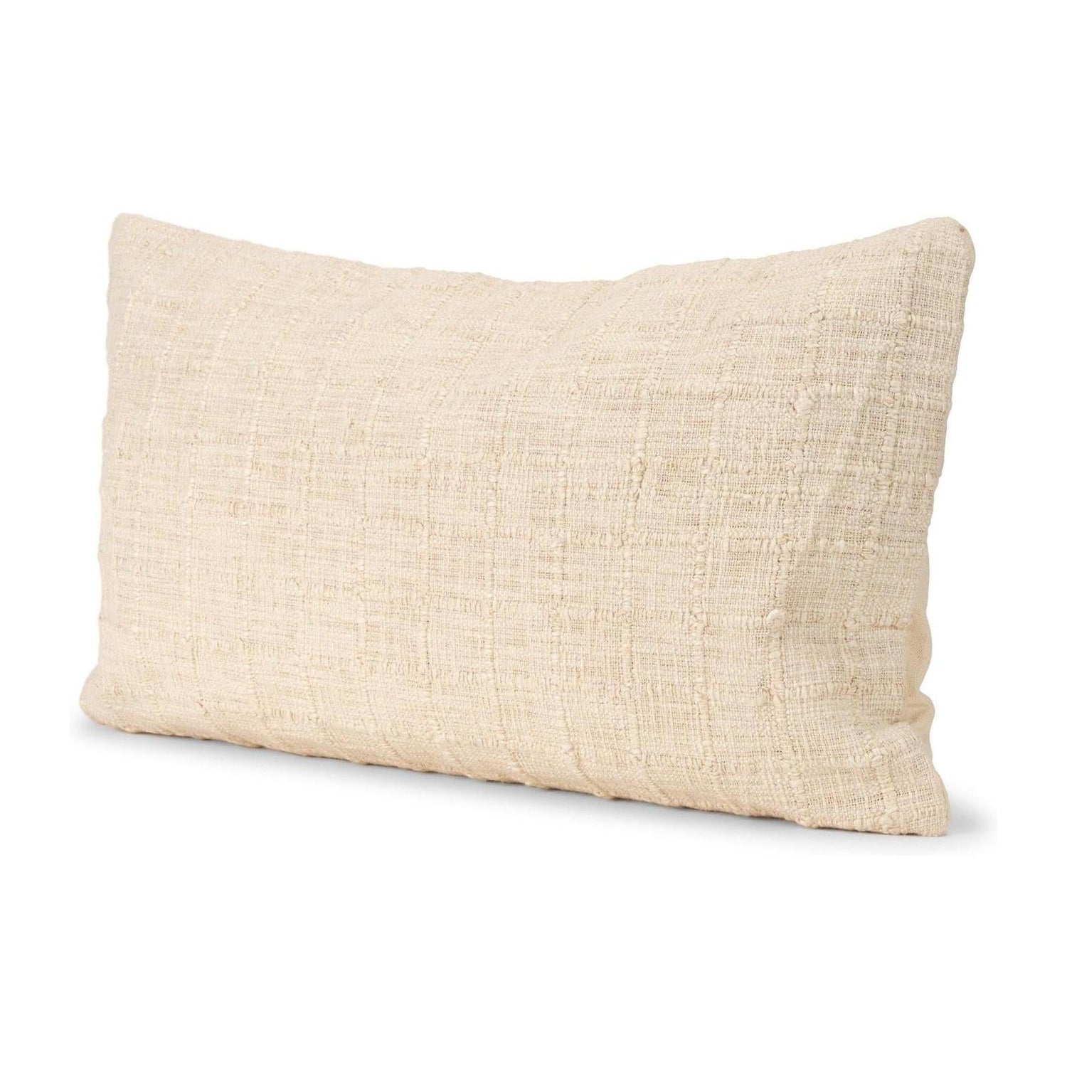 Mercana Jacory Cream Checker Textured Decorative Pillow Cover
