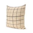 Mercana Jaela Beige and Black Striped Checkered Decorative Pillow Cover