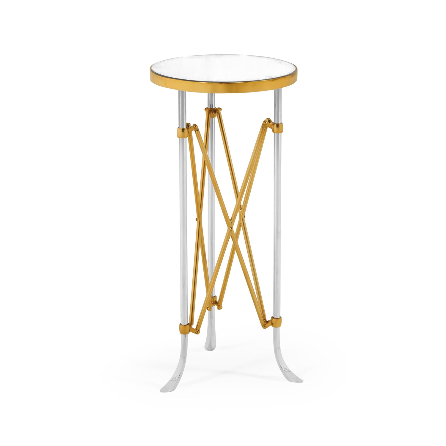 Jonathan Charles S. Rnd Antique Glass Vanity Table ( 500180-BSG-GAM )