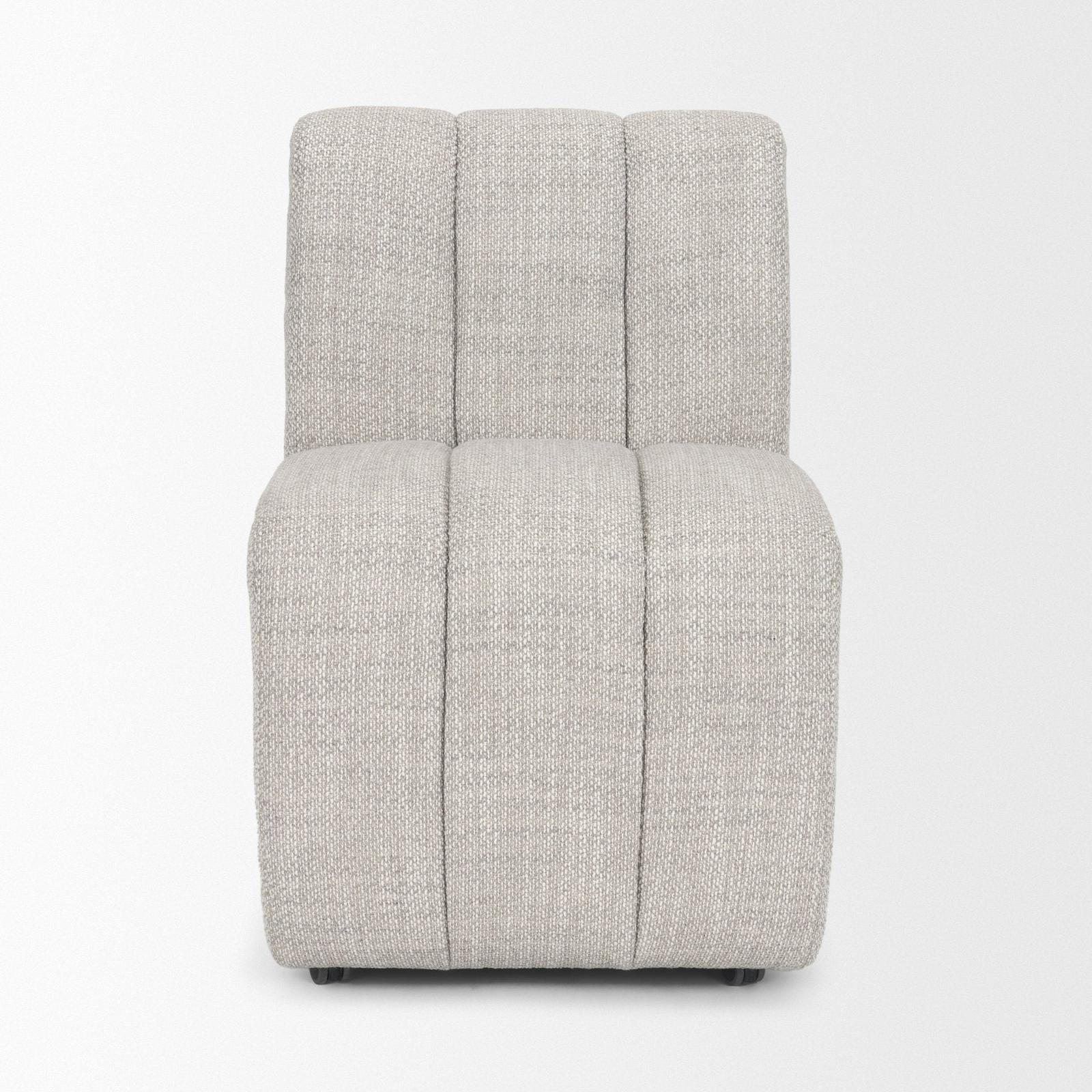 Mercana Wilkins Gray Performance Fabric Upholstered Dining Chair