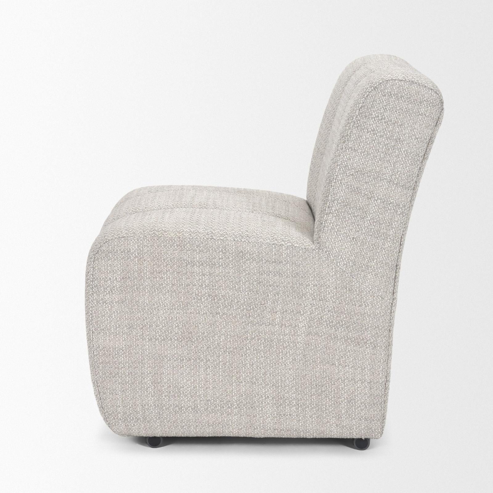 Mercana Wilkins Gray Performance Fabric Upholstered Dining Chair