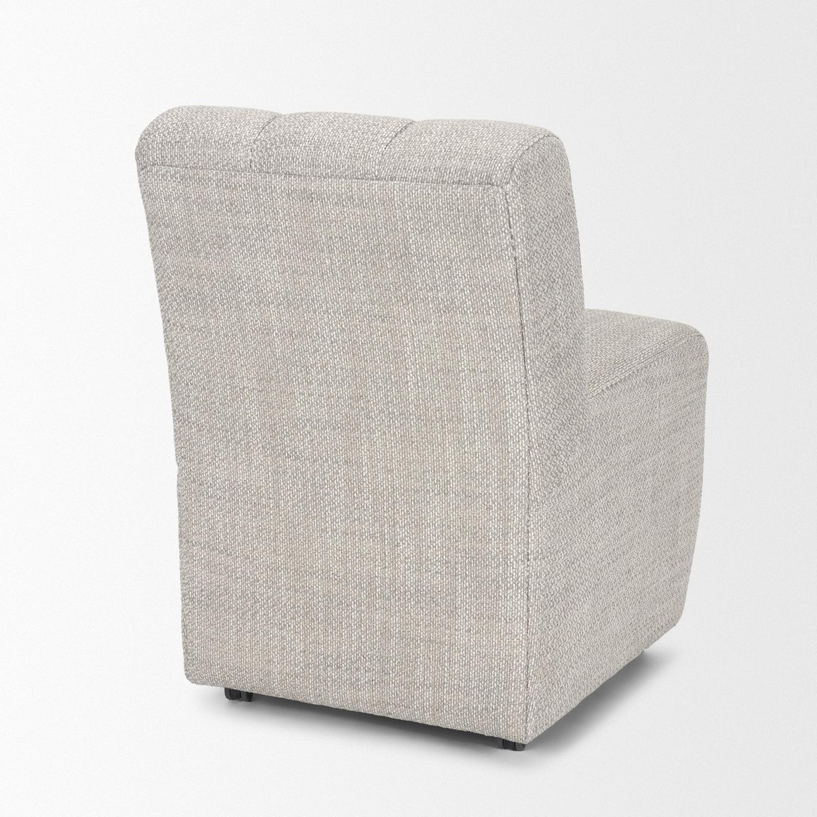 Mercana Wilkins Gray Performance Fabric Upholstered Dining Chair