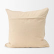 Mercana Jacory Cream Checker Textured Decorative Pillow Cover