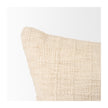 Mercana Jacory Cream Checker Textured Decorative Pillow Cover