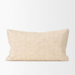 Mercana Jacory Cream Checker Textured Decorative Pillow Cover