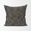 Mercana Jalia Cream and Black Cotton Decorative Lumbar Cover