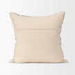 Mercana Jalia Cream and Black Cotton Decorative Lumbar Cover