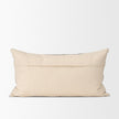 Mercana Jalia Cream and Black Cotton Decorative Lumbar Cover