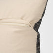 Mercana Jalia Cream and Black Cotton Decorative Lumbar Cover