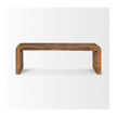 Mercana Estelle Rustic Brown Reclaimed Wood Bench TOP