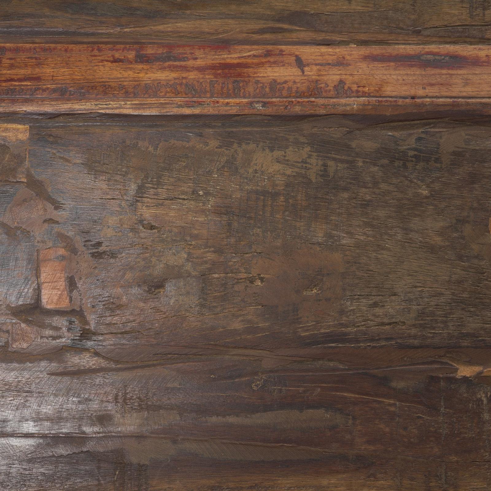 Mercana Estelle Rustic Brown Reclaimed Wood Bench TOP
