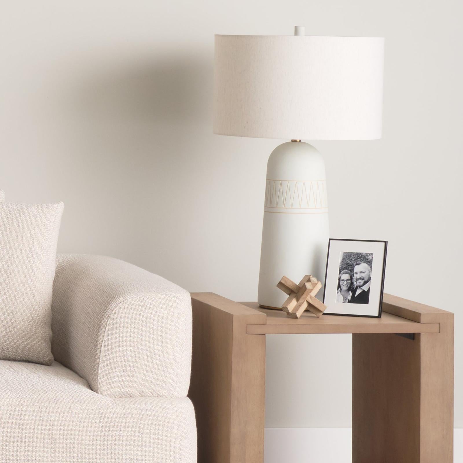 Mercana Javier Base W/Cream Shade Table Lamp