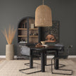 Mercana Thad 4-Light Natural Woven Rattan Chandelier