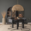Mercana Thad 4-Light Natural Woven Rattan Chandelier
