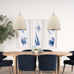 Mercana Saliha Cane w/ Brass Metal Pendant Light