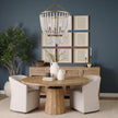 Mercana Rhone Gold Metal and Wood Beaded Chandelier Clearance