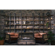 Mercana Taunton Wood and Black Iron Six Shelving Unit